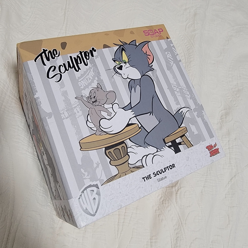 Rare Authentic Limited Edition Tom and Jerry The Sculptor Statue Soap Studio New